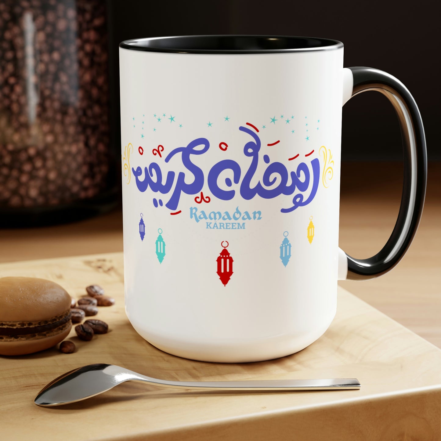 Ramadan Kareem - Two-Tone Coffee Mugs, 15oz