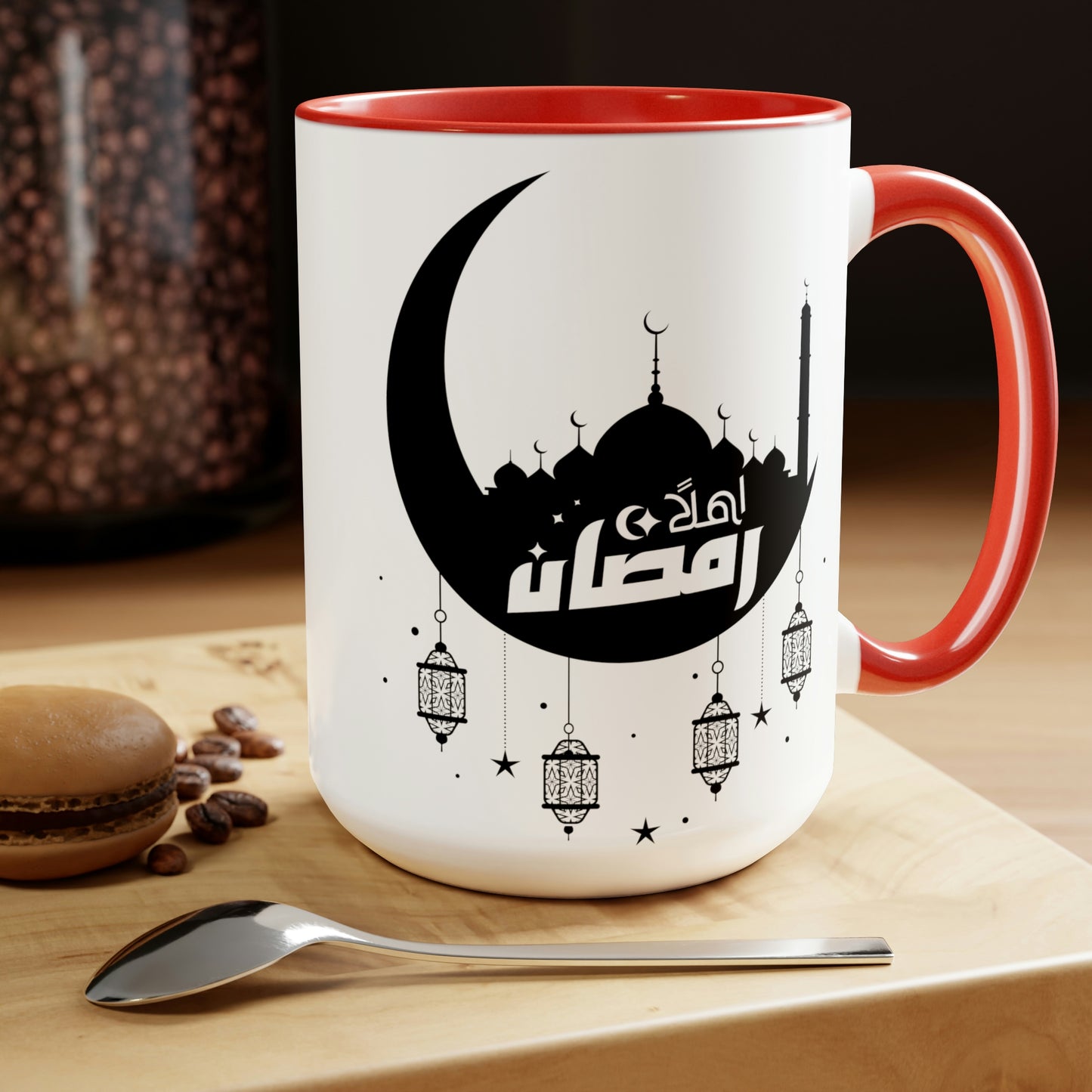 Ramadan Kareem - Two-Tone Coffee Mugs, 15oz
