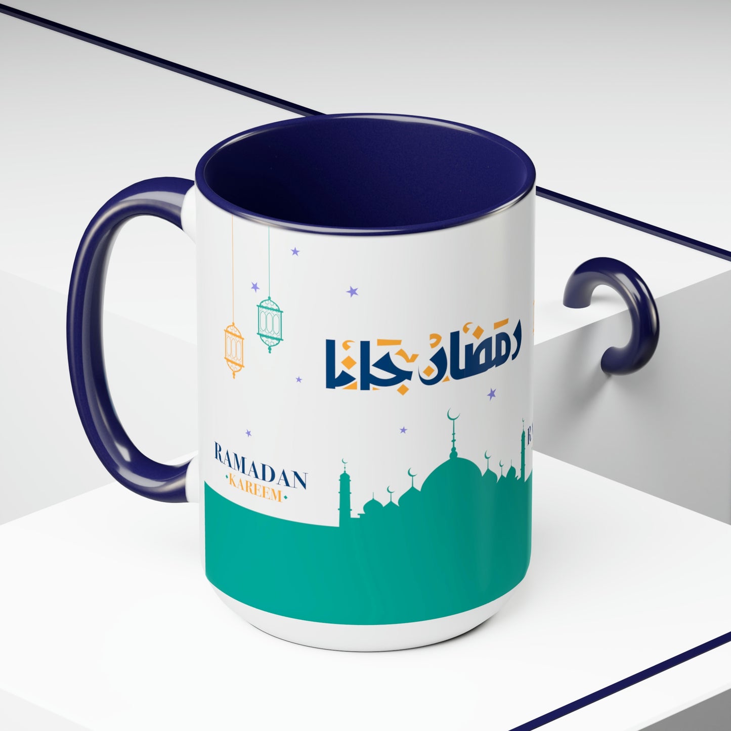 Ramadan Kareem - Two-Tone Coffee Mugs, 15oz