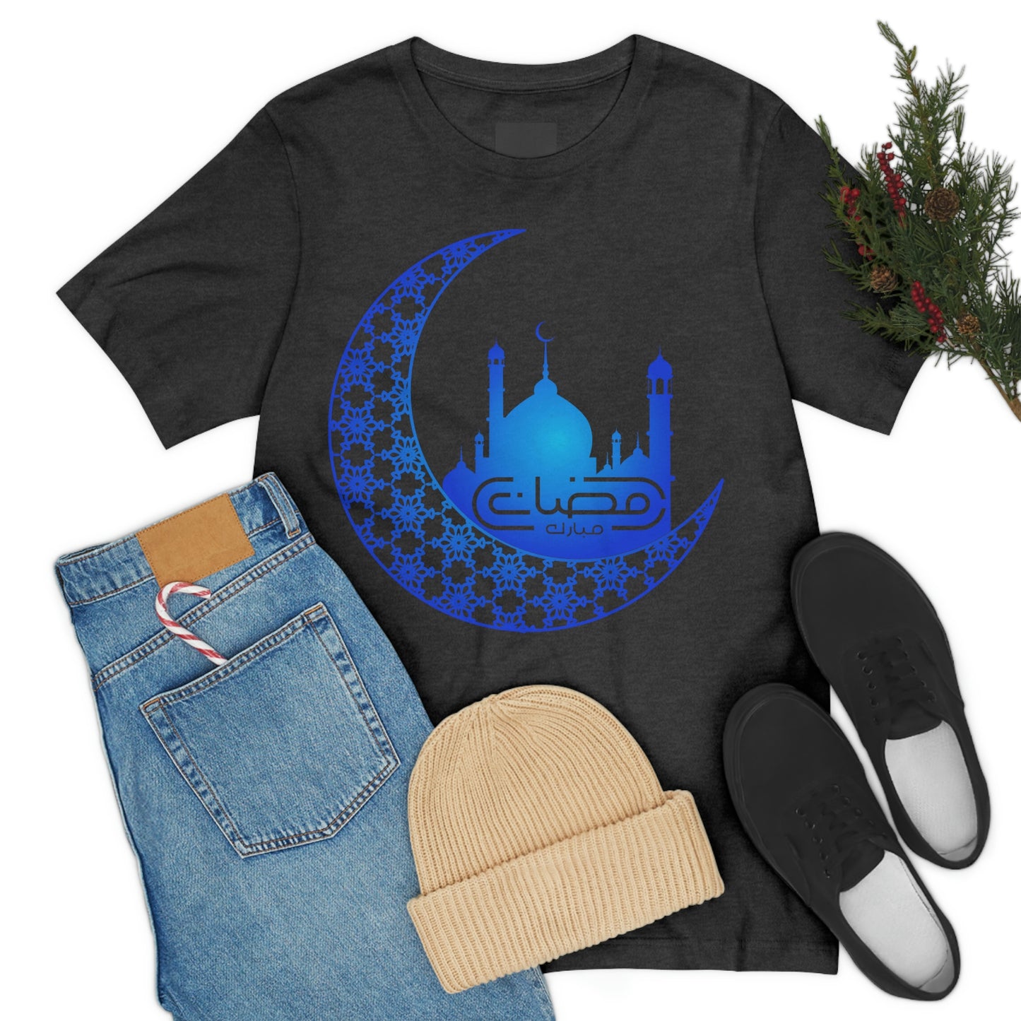 Ramadan Mubarak (Style 15) - Unisex Heavy Cotton Tee
