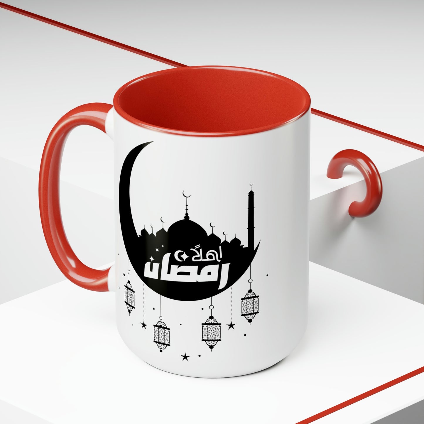 Ramadan Kareem - Two-Tone Coffee Mugs, 15oz