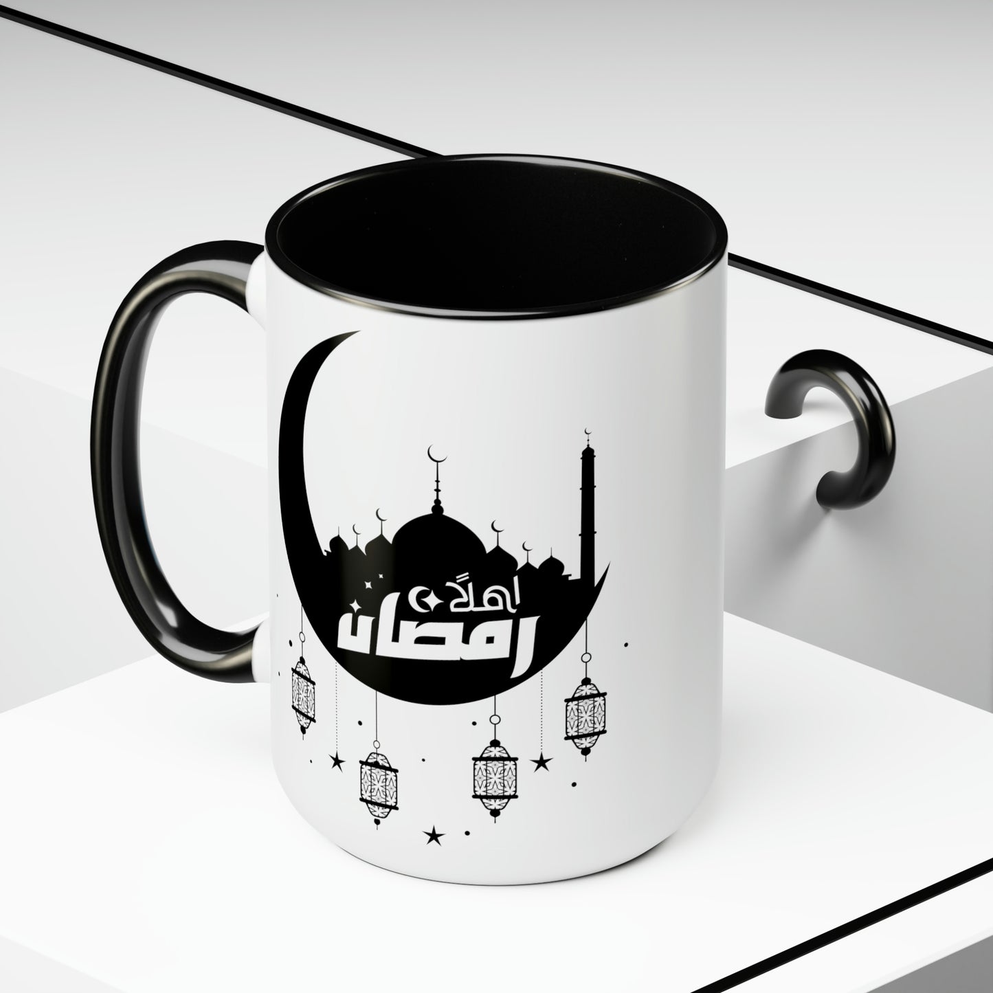 Ramadan Kareem - Two-Tone Coffee Mugs, 15oz