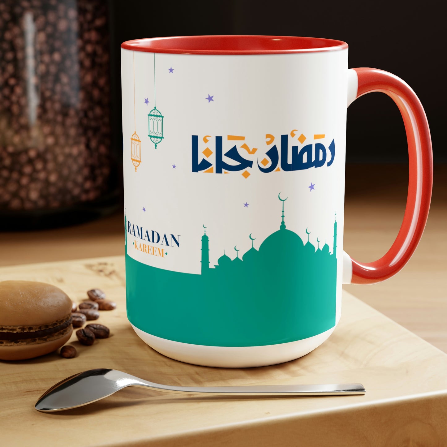 Ramadan Kareem - Two-Tone Coffee Mugs, 15oz