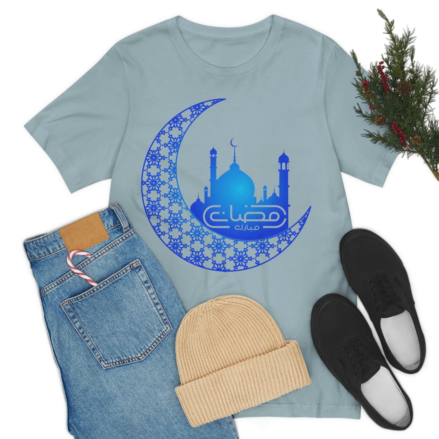 Ramadan Mubarak (Style 15) - Unisex Heavy Cotton Tee