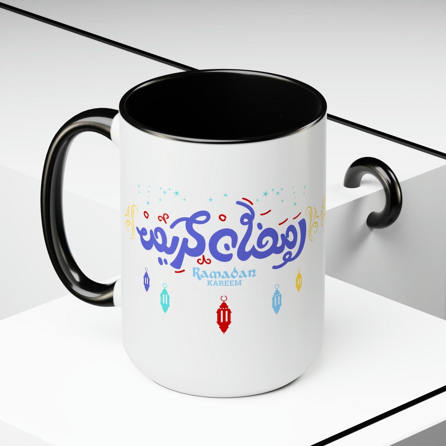 Ramadan Kareem - Two-Tone Coffee Mugs, 15oz