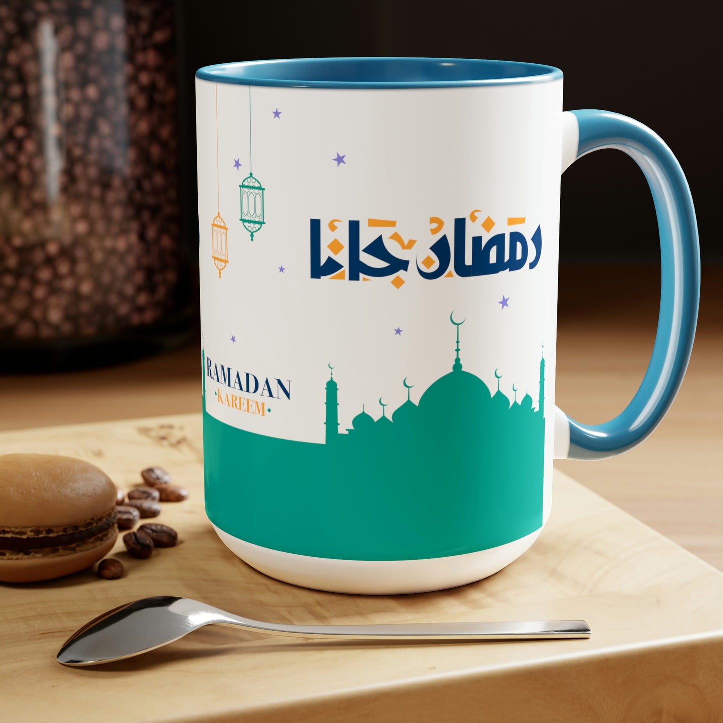 Ramadan Kareem - Two-Tone Coffee Mugs, 15oz