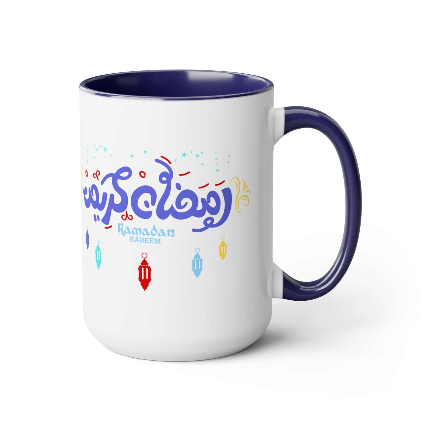 Ramadan Kareem - Two-Tone Coffee Mugs, 15oz