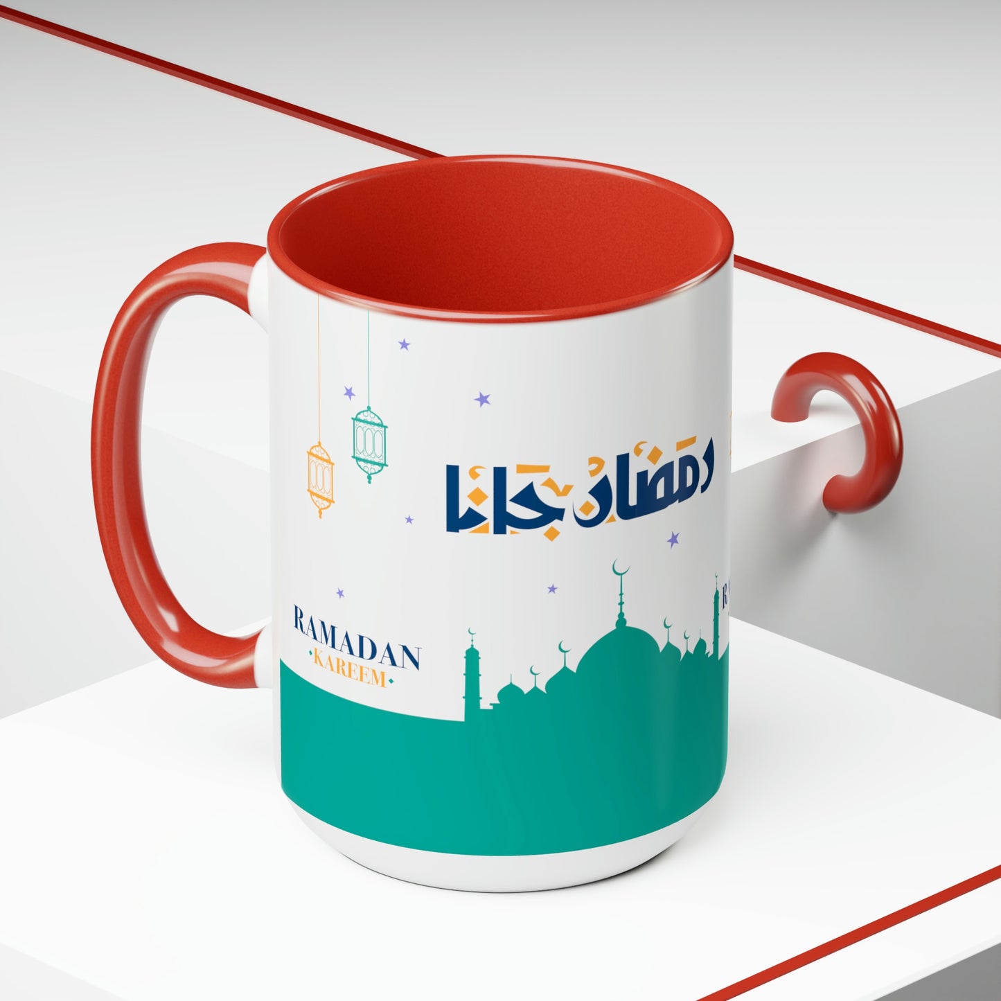 Ramadan Kareem - Two-Tone Coffee Mugs, 15oz