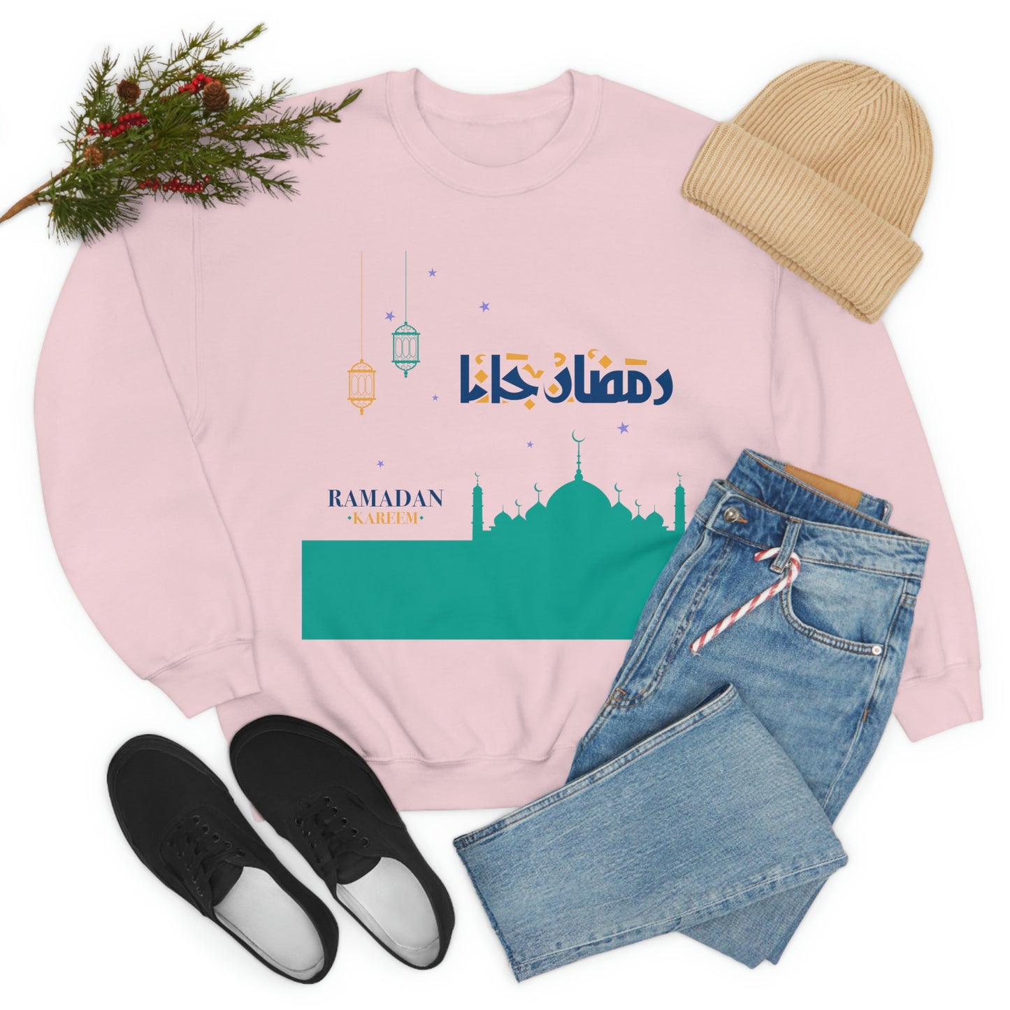 Ramadan Kareem (Style 21) - Unisex Heavy Blend™ Crewneck Sweatshirt