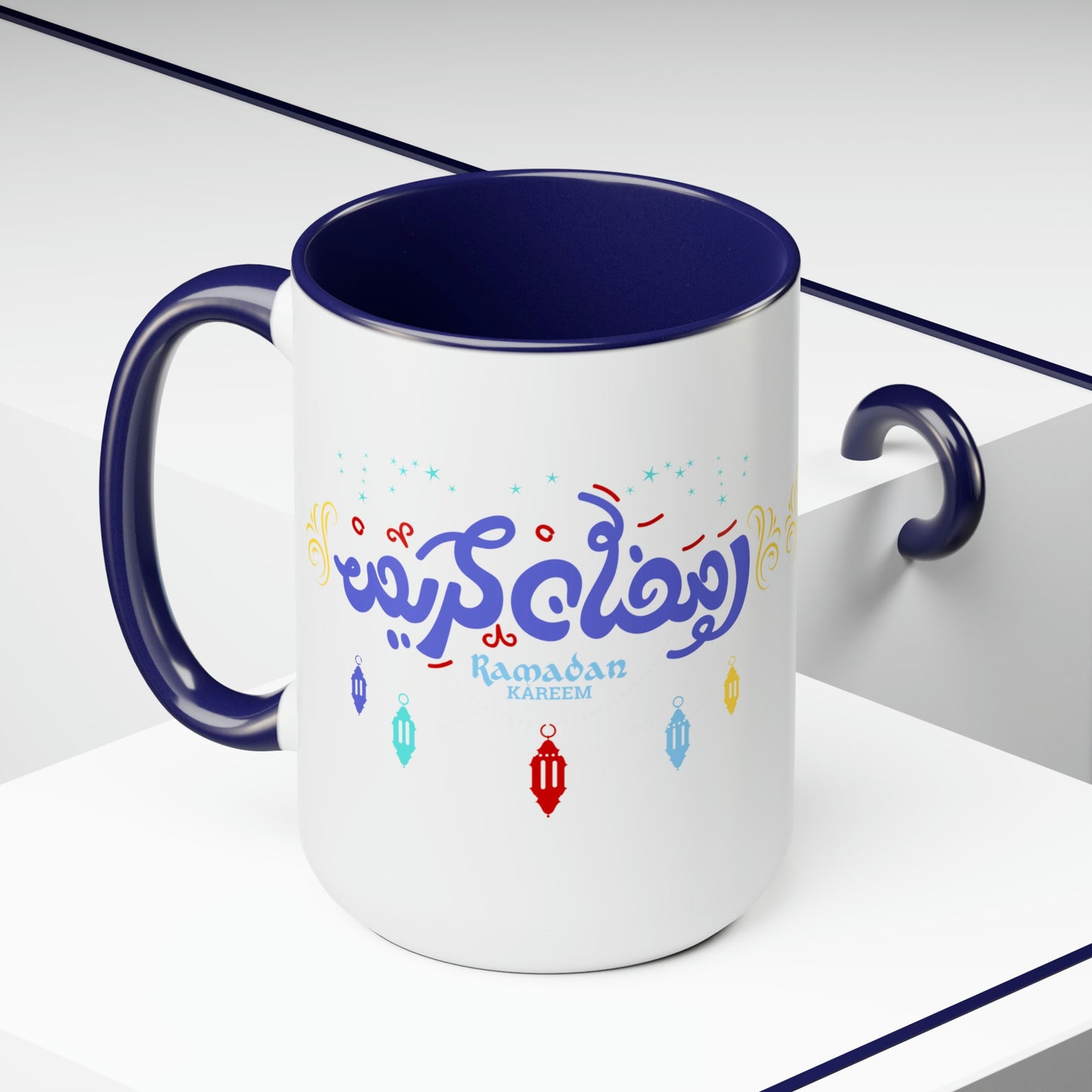Ramadan Kareem - Two-Tone Coffee Mugs, 15oz