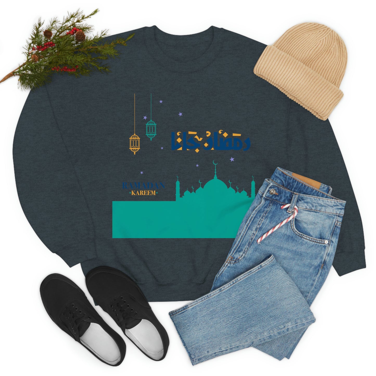 Ramadan Kareem (Style 21) - Unisex Heavy Blend™ Crewneck Sweatshirt