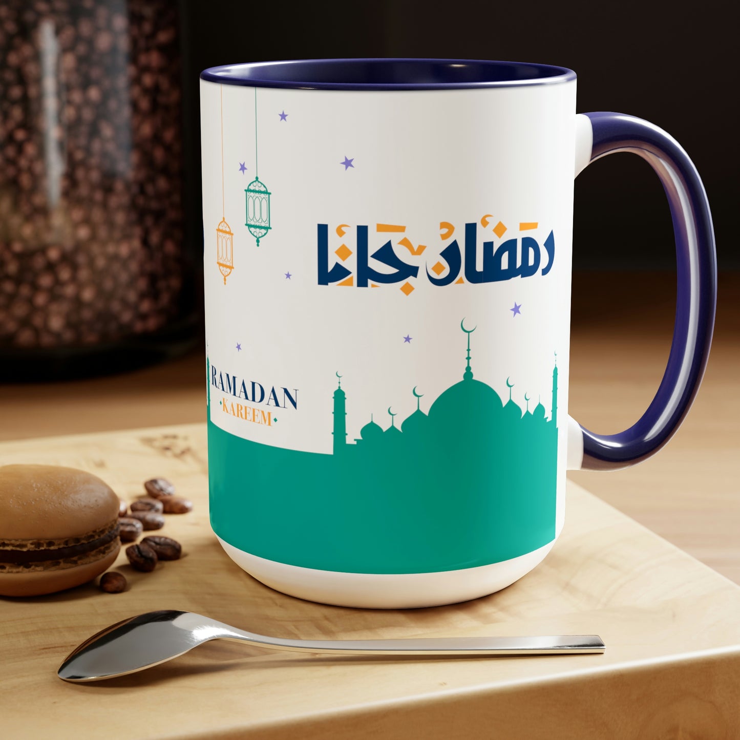 Ramadan Kareem - Two-Tone Coffee Mugs, 15oz