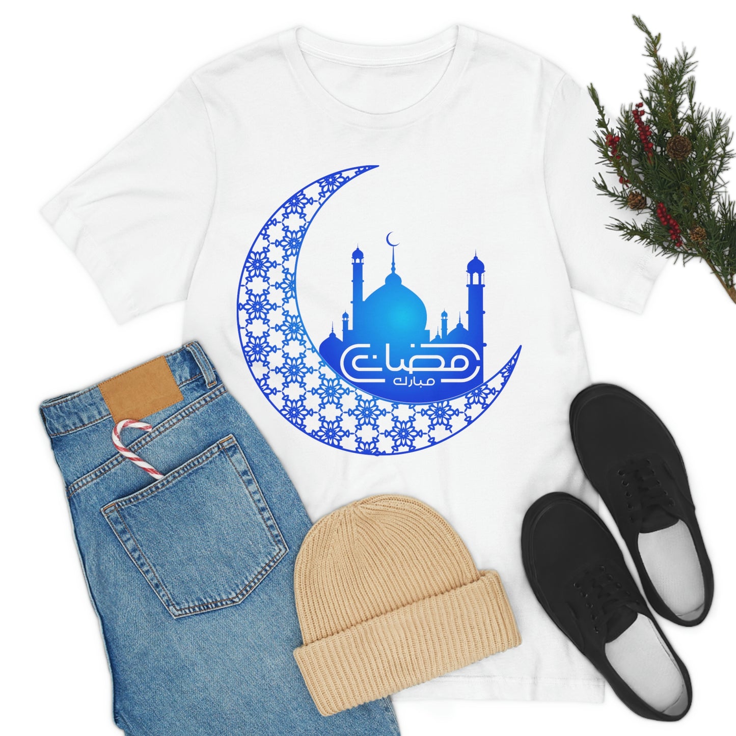 Ramadan Mubarak (Style 15) - Unisex Heavy Cotton Tee