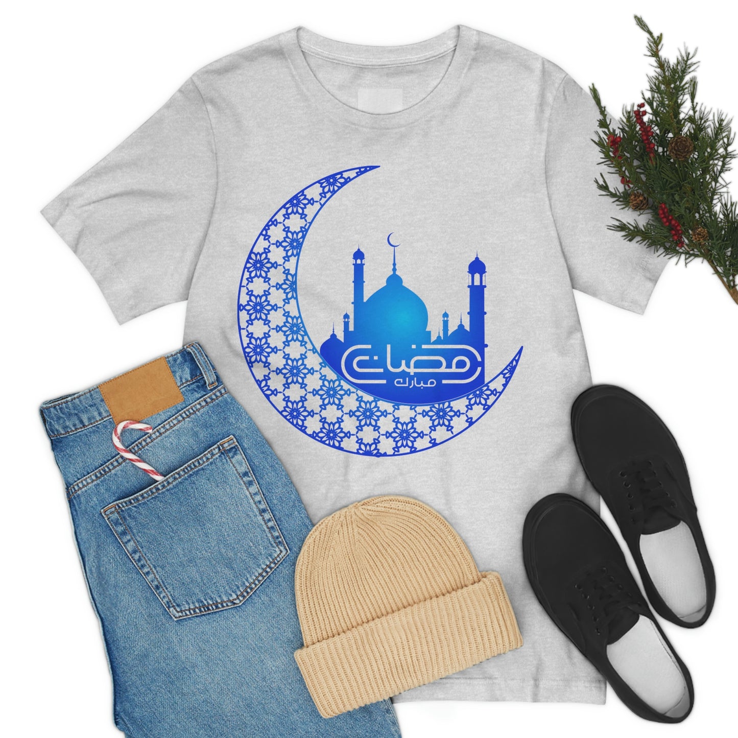 Ramadan Mubarak (Style 15) - Unisex Heavy Cotton Tee