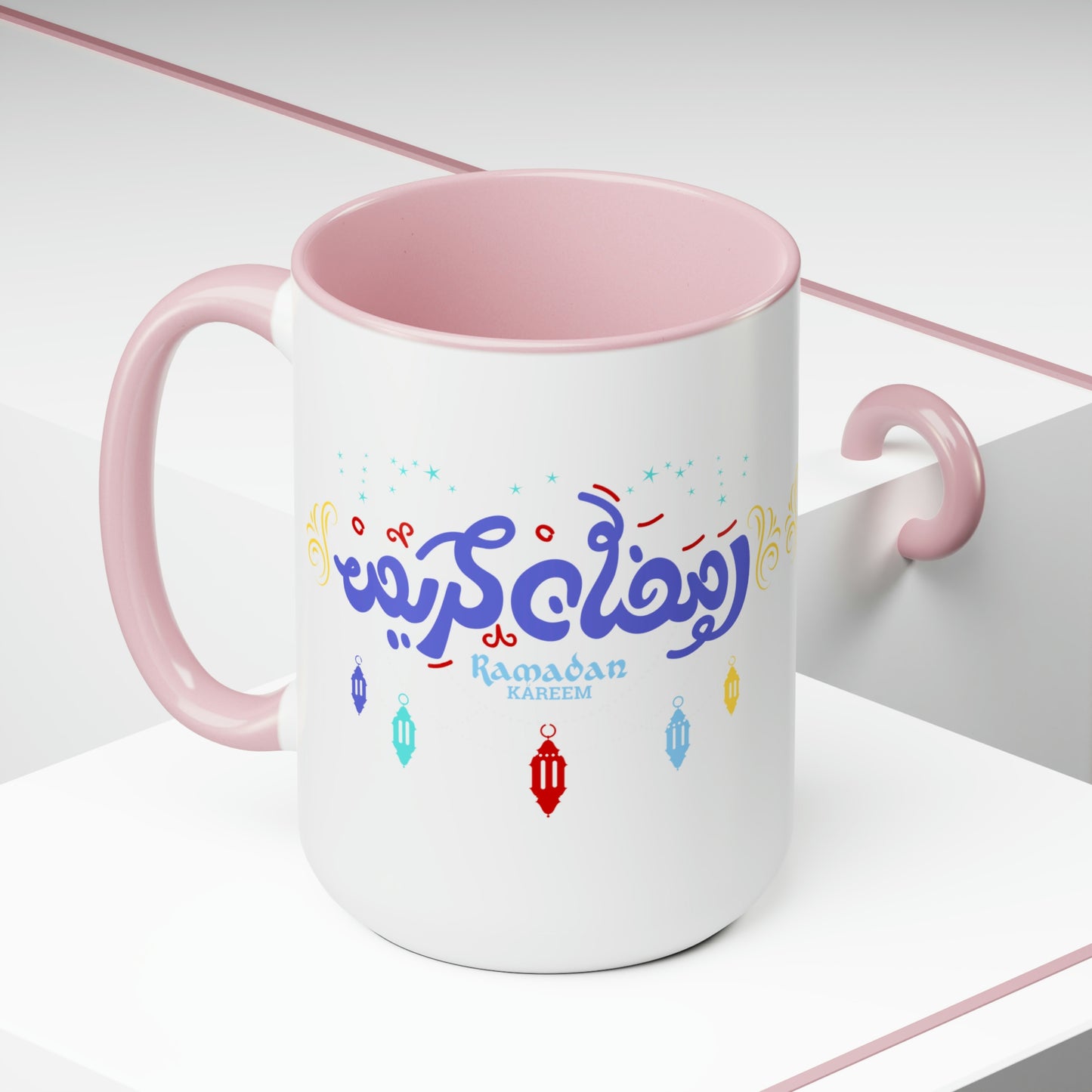 Ramadan Kareem - Two-Tone Coffee Mugs, 15oz