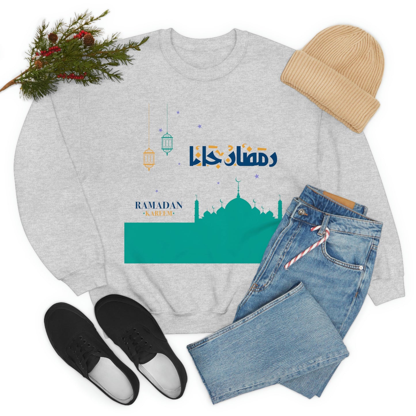 Ramadan Kareem (Style 21) - Unisex Heavy Blend™ Crewneck Sweatshirt