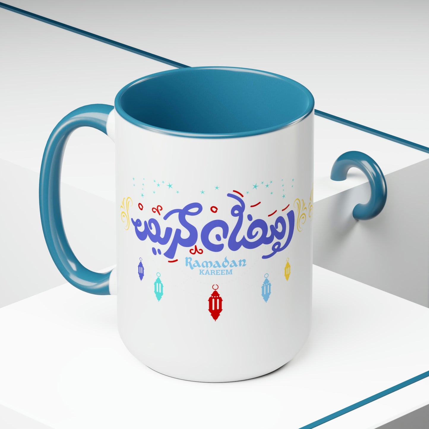 Ramadan Kareem - Two-Tone Coffee Mugs, 15oz