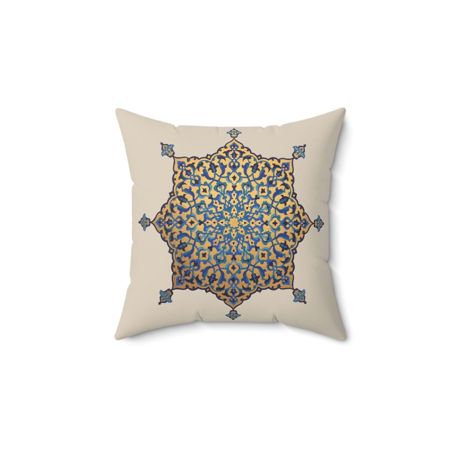 Islamic floral pattern - Faux Suede Square Pillow Case