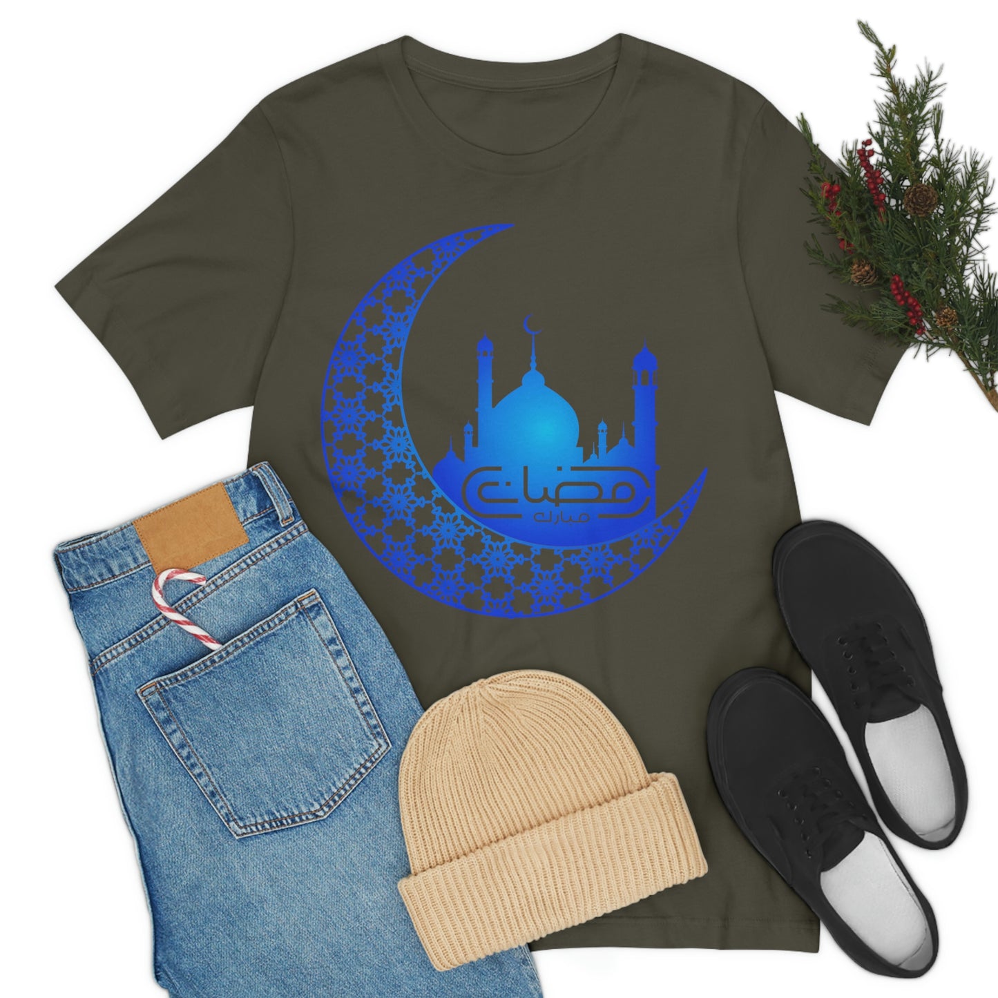 Ramadan Mubarak (Style 15) - Unisex Heavy Cotton Tee