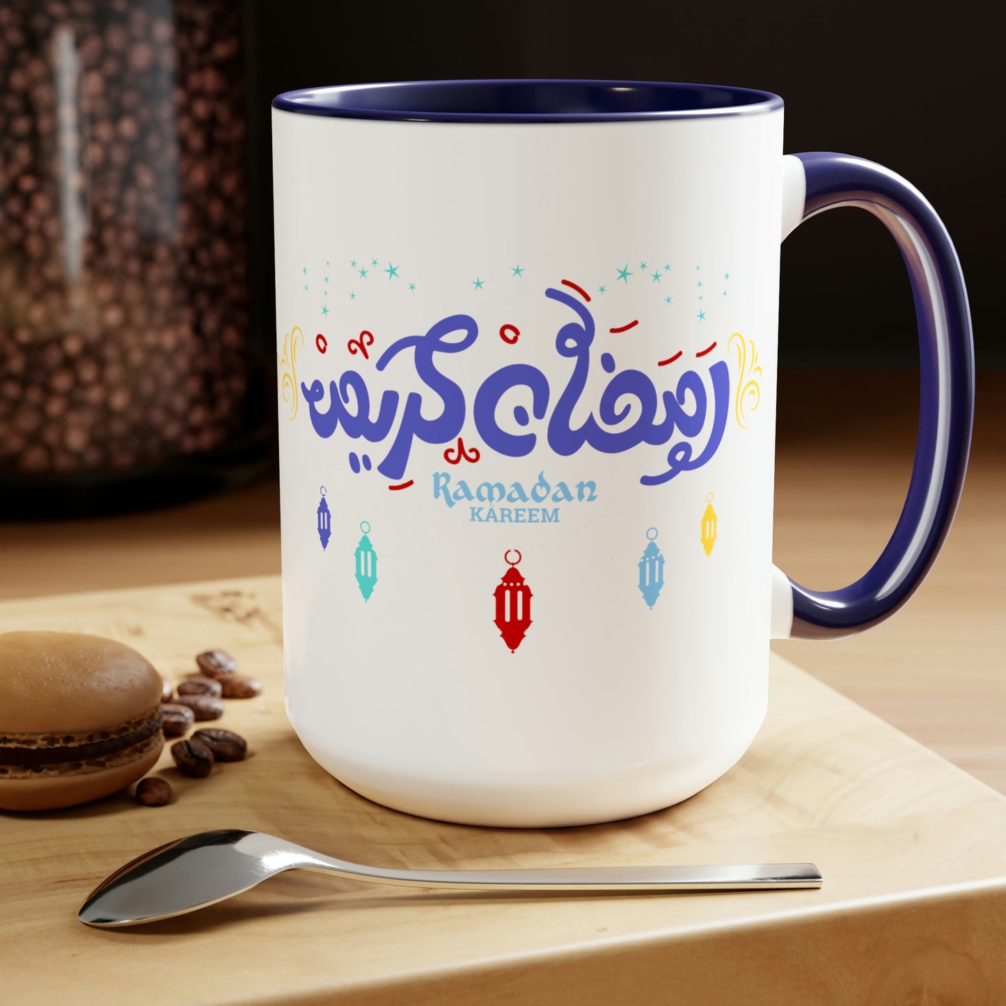 Ramadan Kareem - Two-Tone Coffee Mugs, 15oz