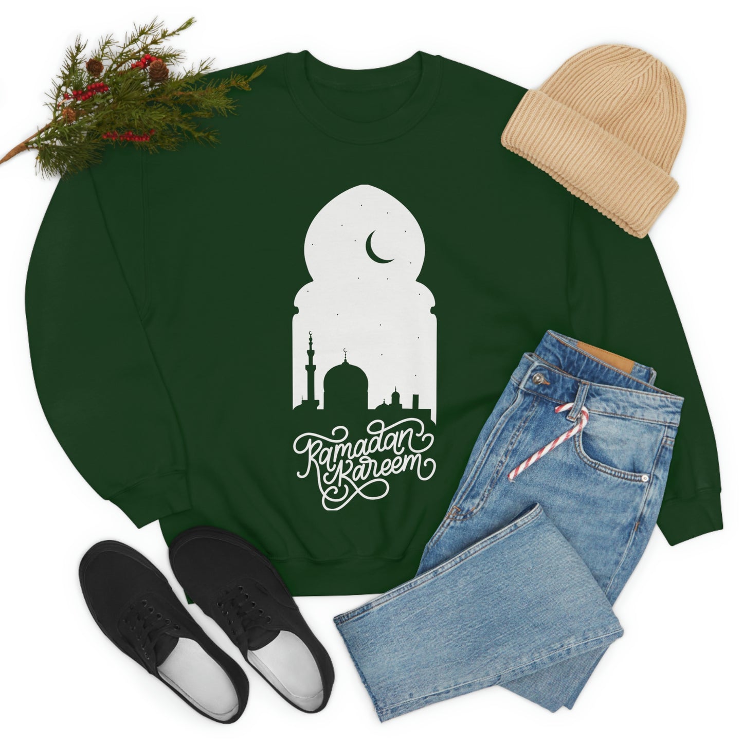 Ramadan Kareem (Style 3) - Unisex Heavy Blend™ Crewneck Sweatshirt