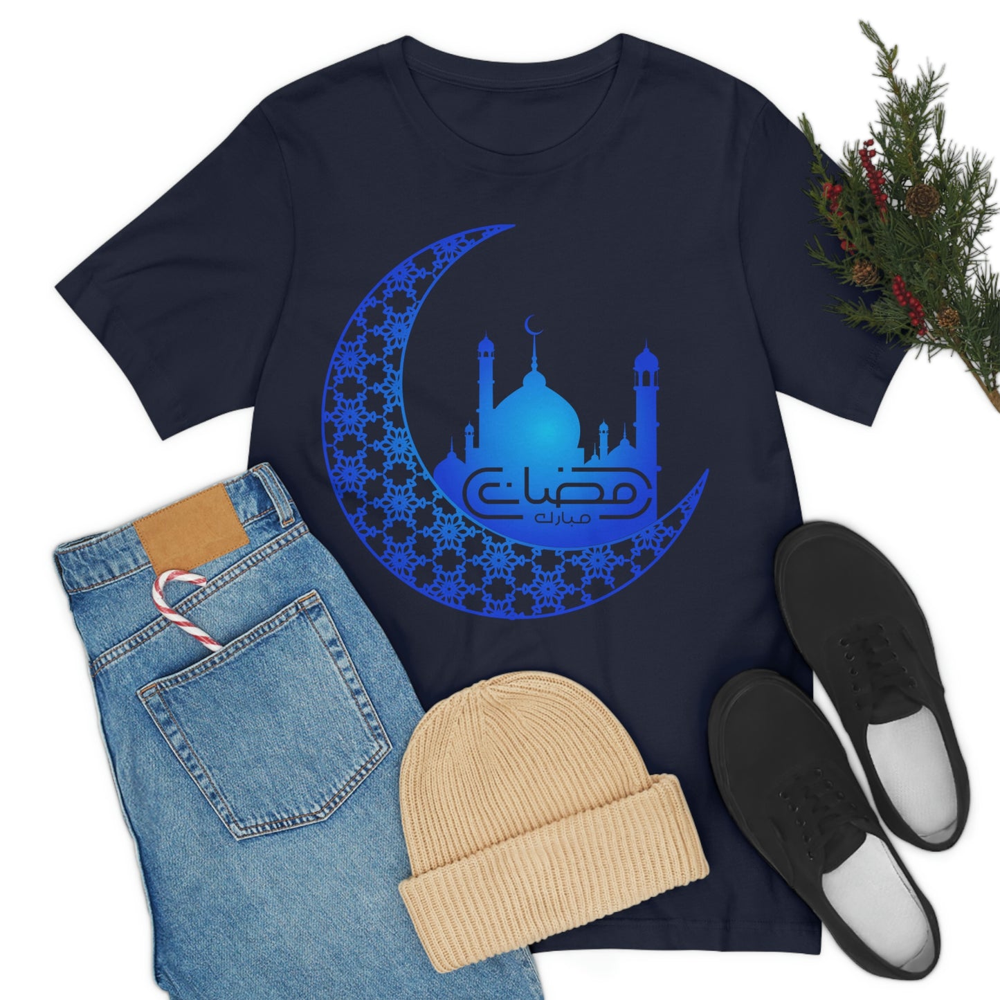Ramadan Mubarak (Style 15) - Unisex Heavy Cotton Tee