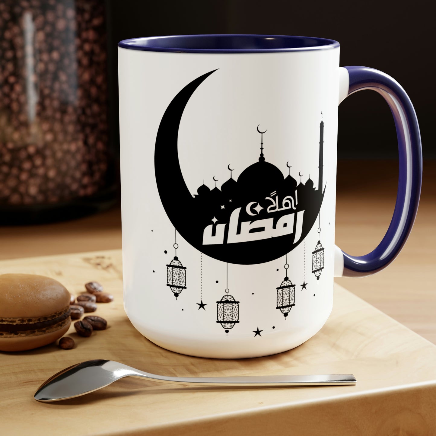 Ramadan Kareem - Two-Tone Coffee Mugs, 15oz