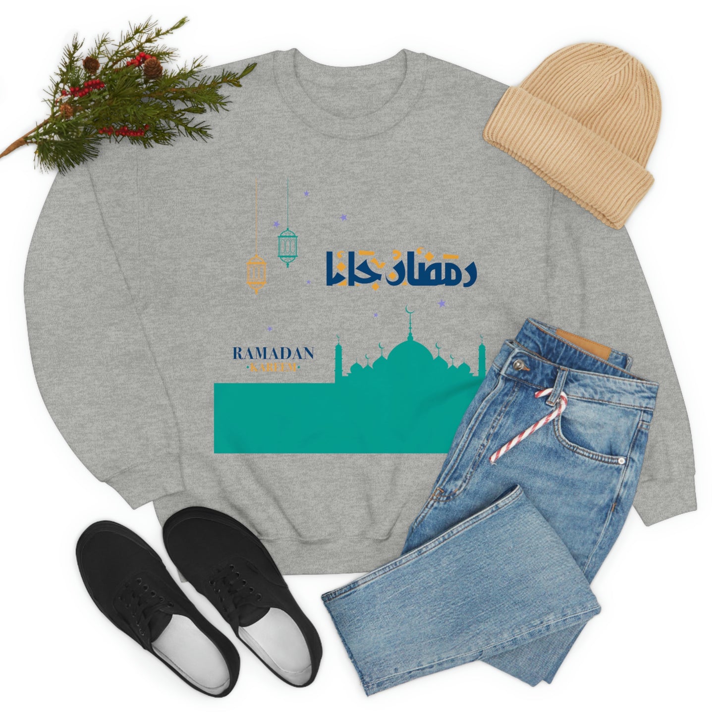 Ramadan Kareem (Style 21) - Unisex Heavy Blend™ Crewneck Sweatshirt