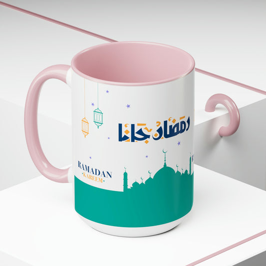 Ramadan Kareem - Two-Tone Coffee Mugs, 15oz