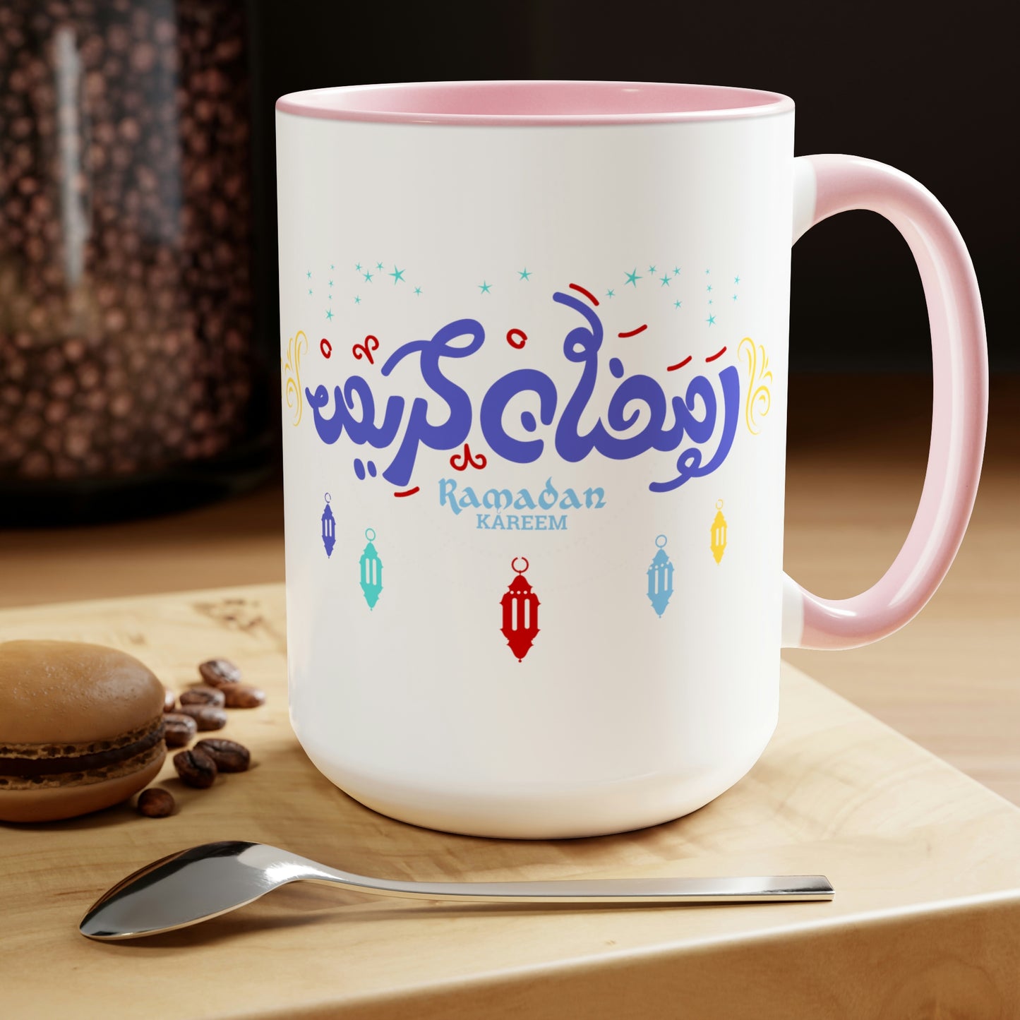 Ramadan Kareem - Two-Tone Coffee Mugs, 15oz