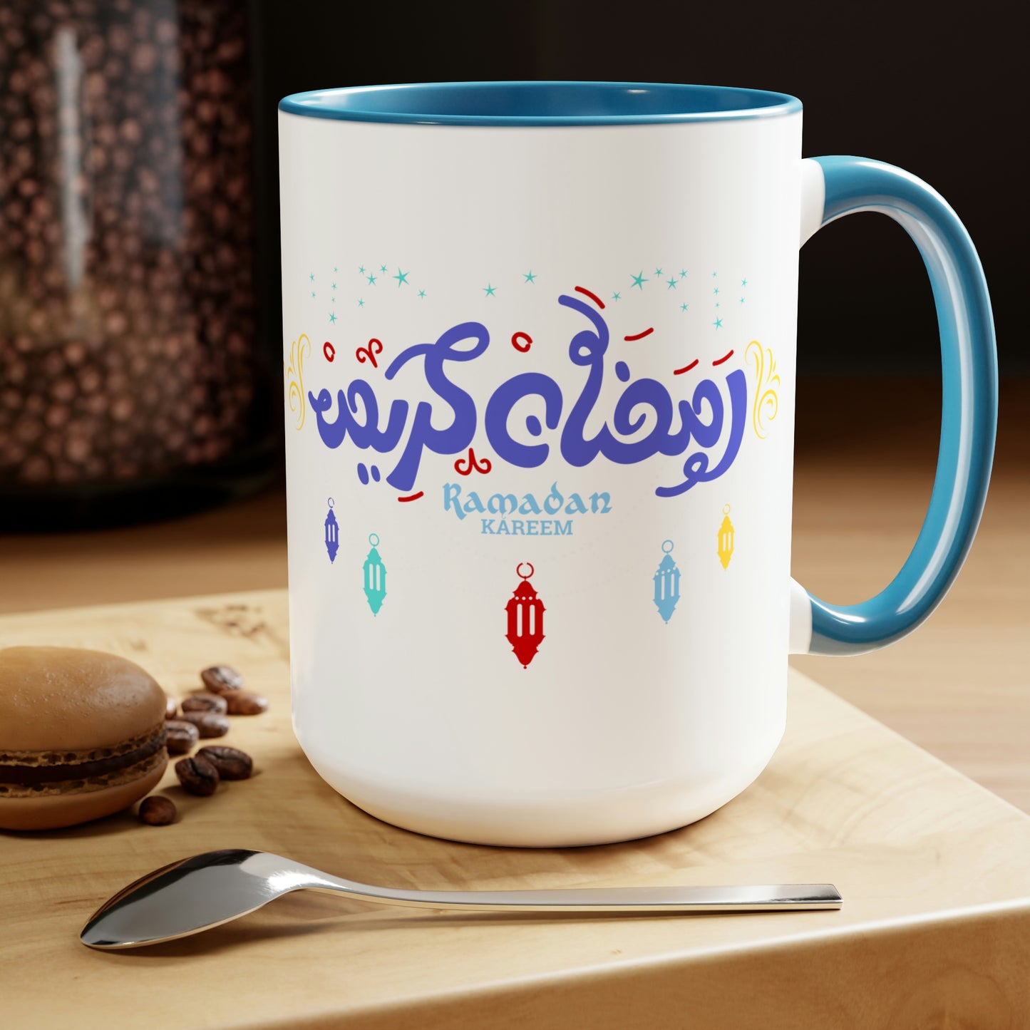 Ramadan Kareem - Two-Tone Coffee Mugs, 15oz