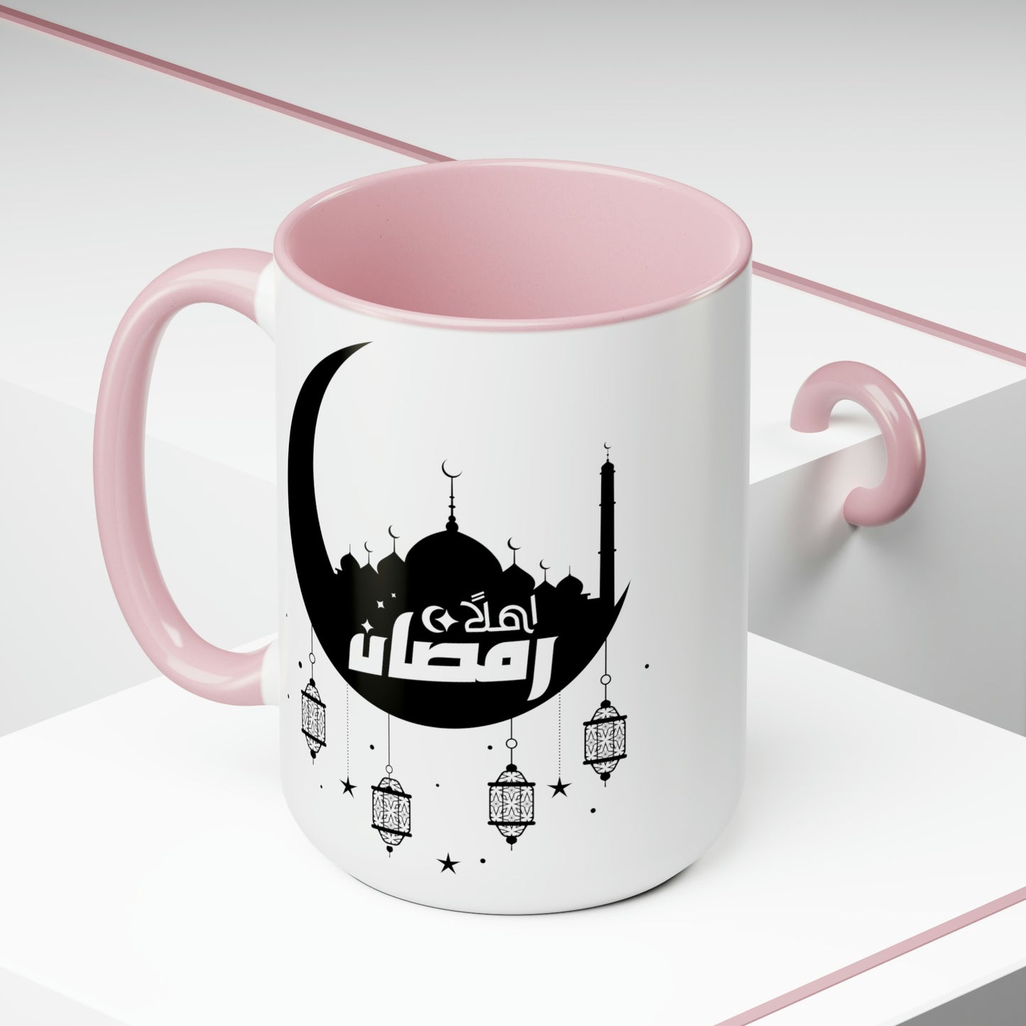 Ramadan Kareem - Two-Tone Coffee Mugs, 15oz