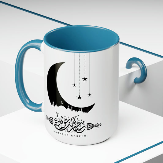 Ramadan Kareem - Two-Tone Coffee Mugs, 15oz
