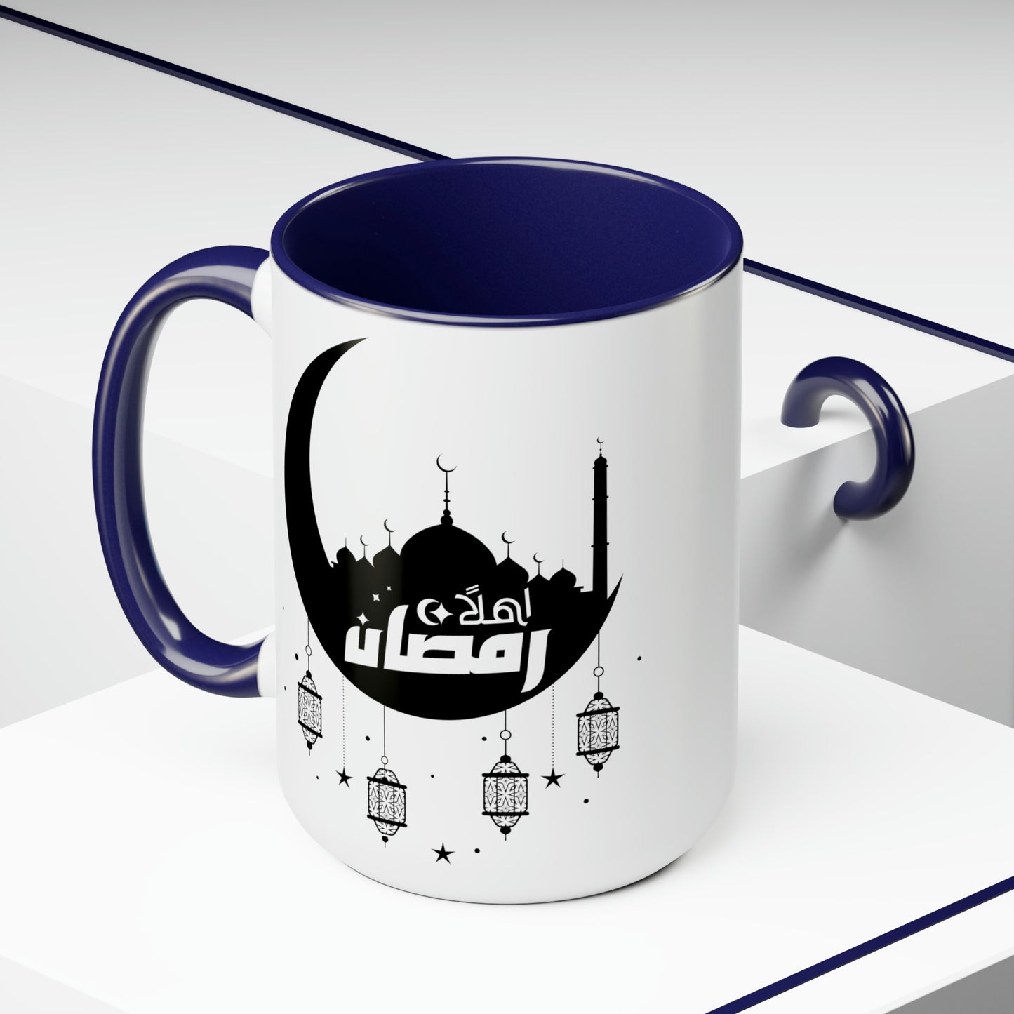 Ramadan Kareem - Two-Tone Coffee Mugs, 15oz