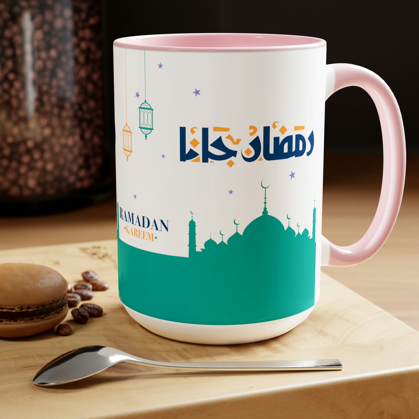 Ramadan Kareem - Two-Tone Coffee Mugs, 15oz