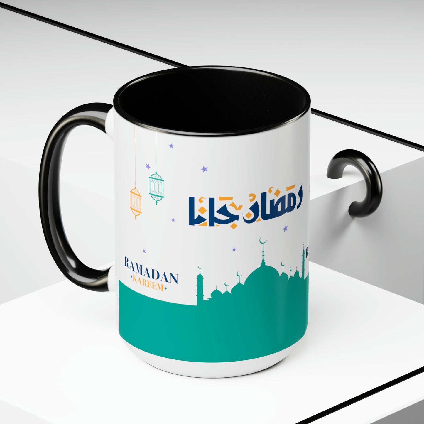 Ramadan Kareem - Two-Tone Coffee Mugs, 15oz