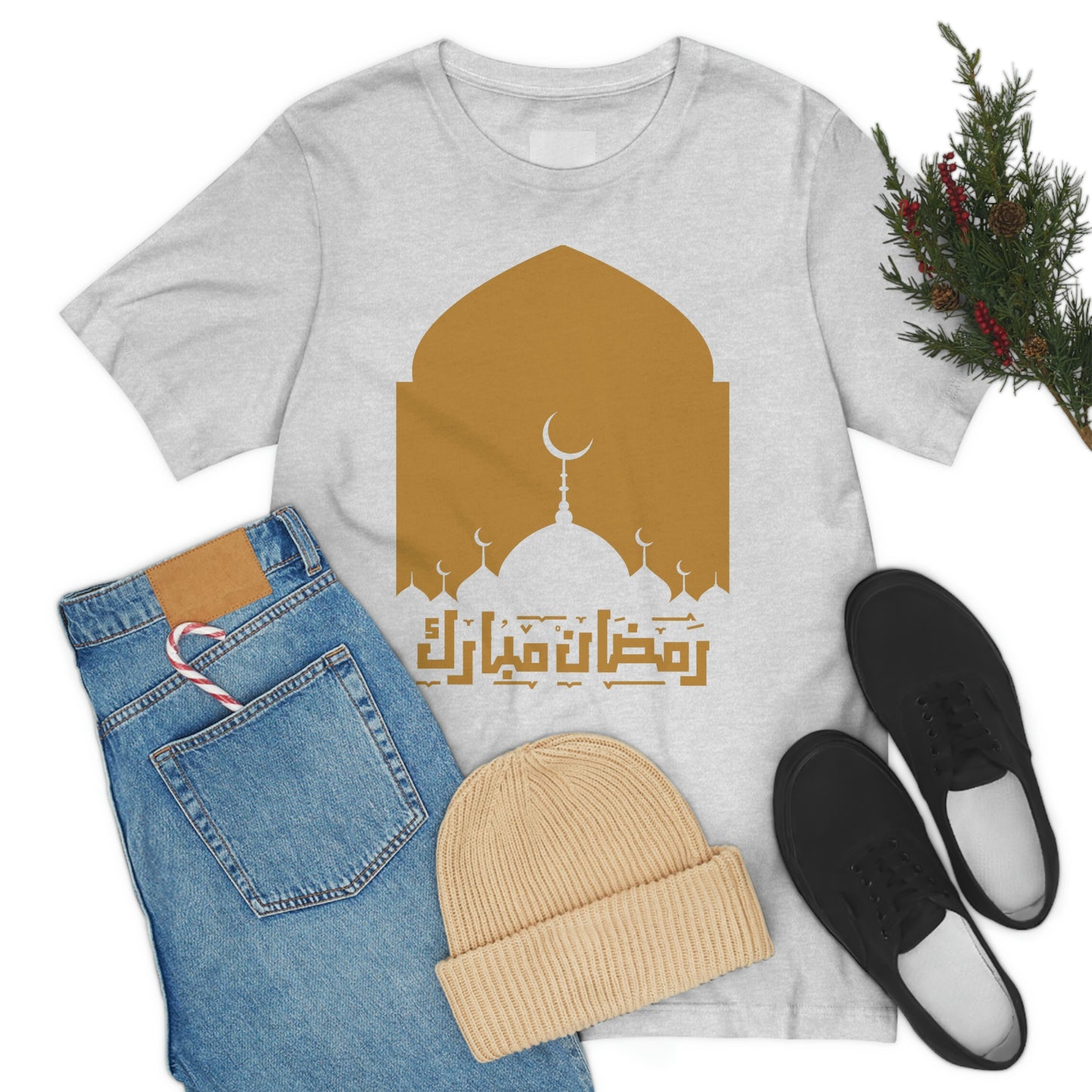 Ramadan Mubarak (Style 18) - Unisex Heavy Cotton Tee