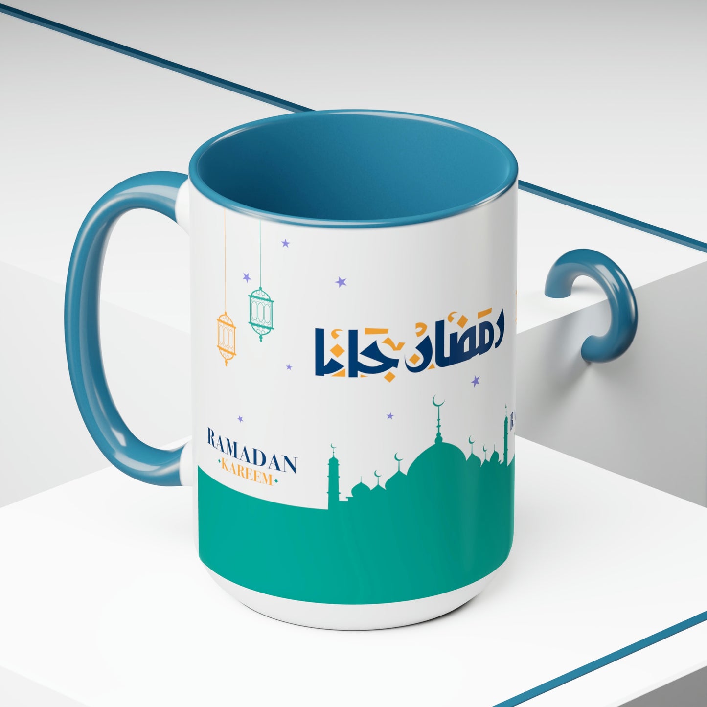 Ramadan Kareem - Two-Tone Coffee Mugs, 15oz