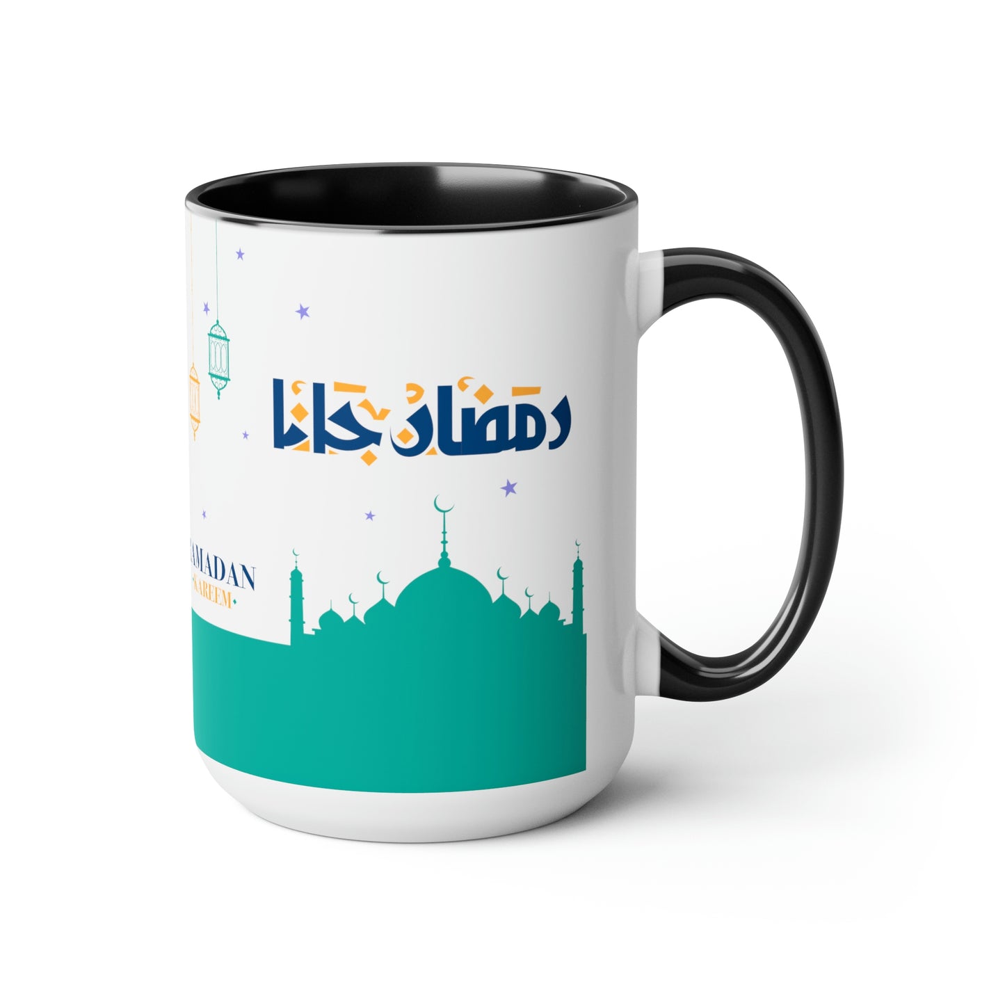 Ramadan Kareem - Two-Tone Coffee Mugs, 15oz