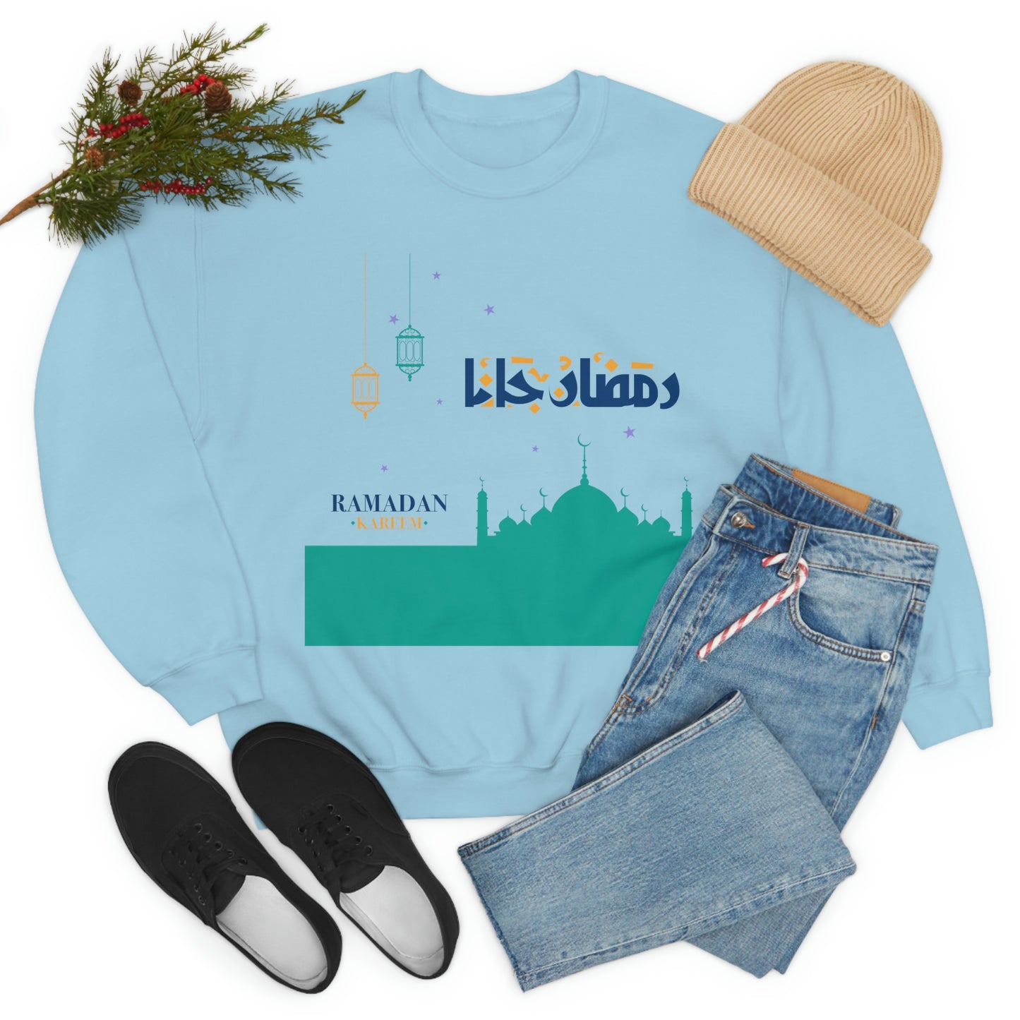 Ramadan Kareem (Style 21) - Unisex Heavy Blend™ Crewneck Sweatshirt