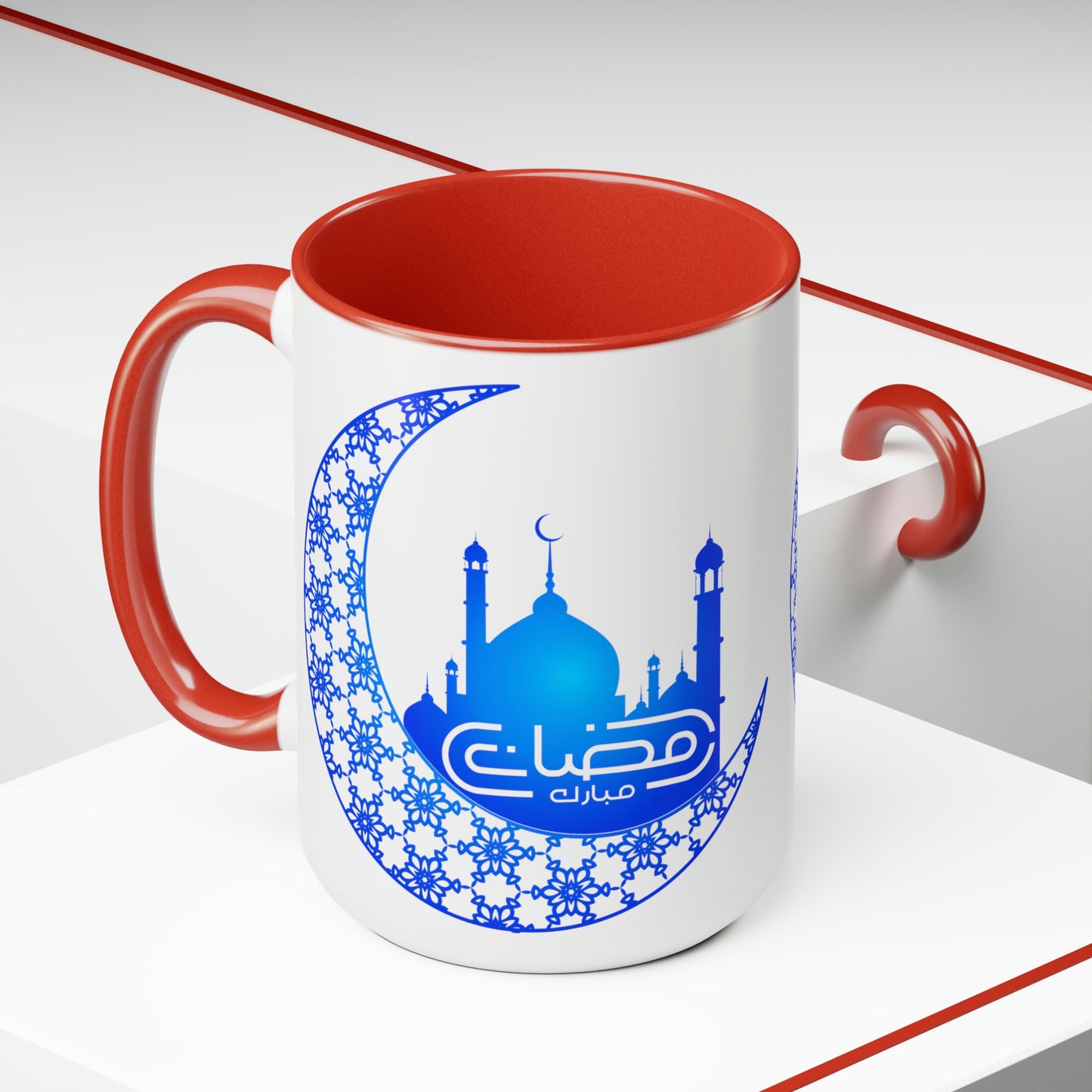 Ramadan Kareem - Two-Tone Coffee Mugs, 15oz