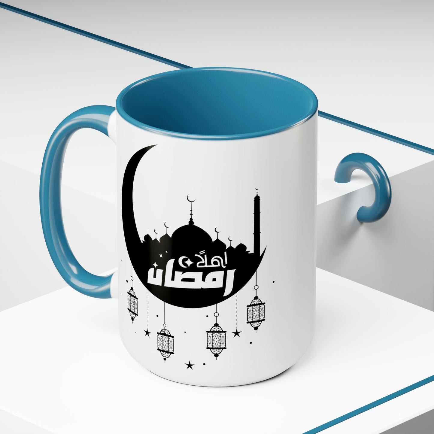 Ramadan Kareem - Two-Tone Coffee Mugs, 15oz