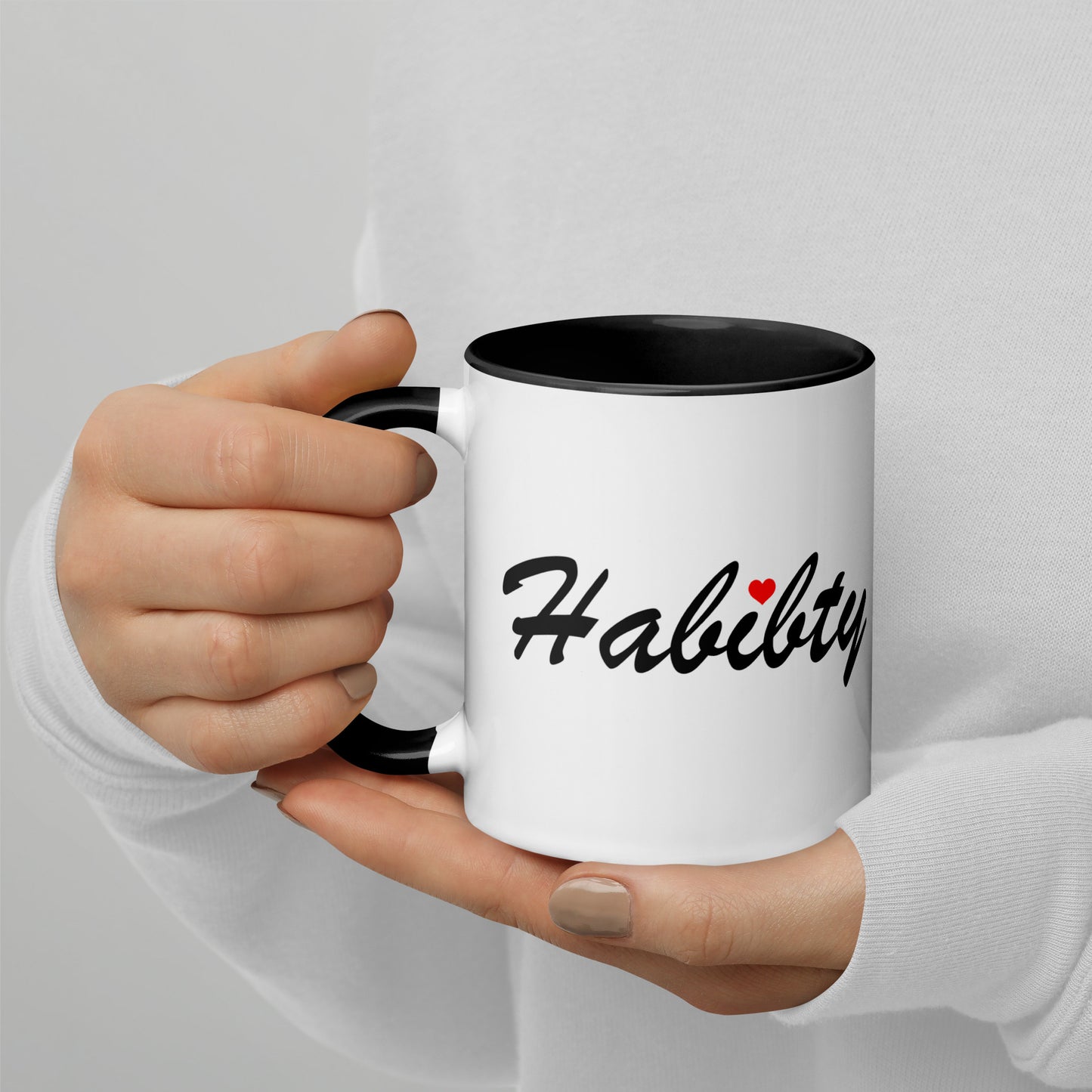 Habibty English and Arabic - Mug with Color Inside