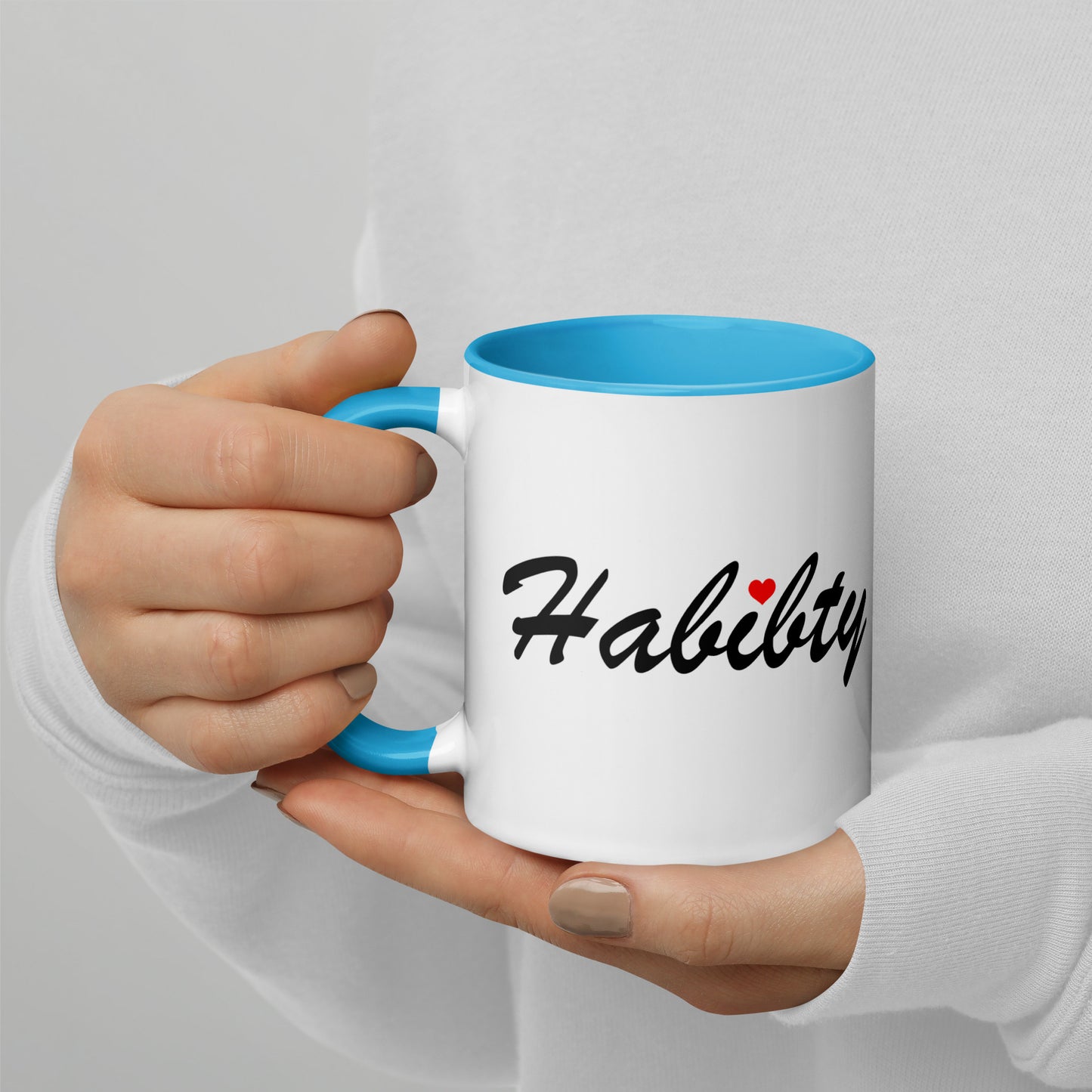 Habibty English and Arabic - Mug with Color Inside