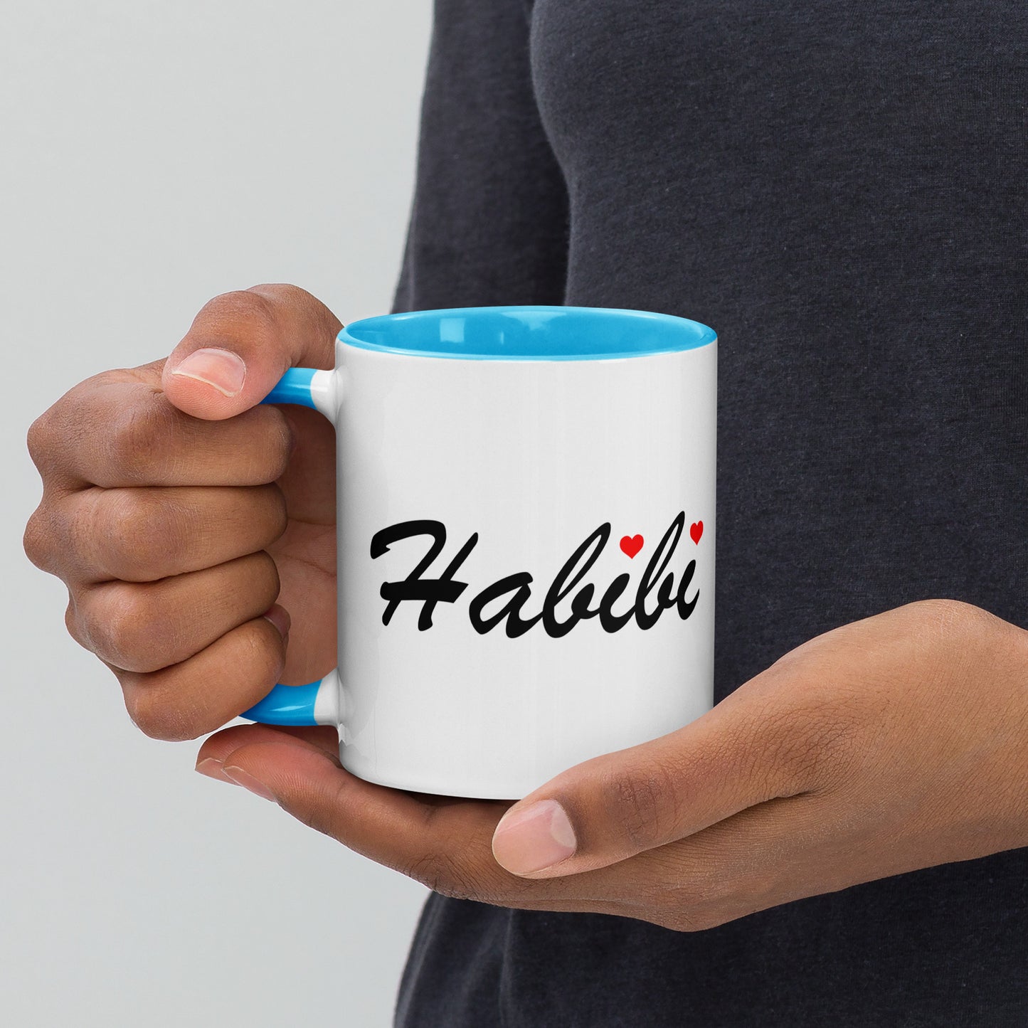 Habibi English and Arabic - Mug with Color Inside