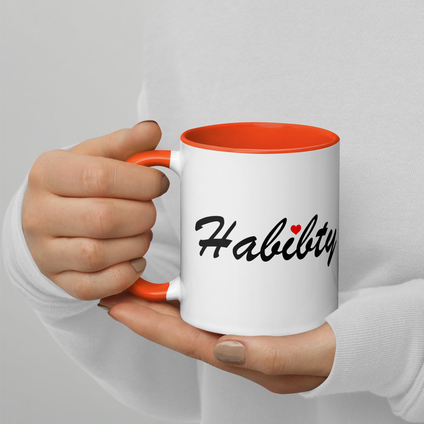 Habibty English and Arabic - Mug with Color Inside