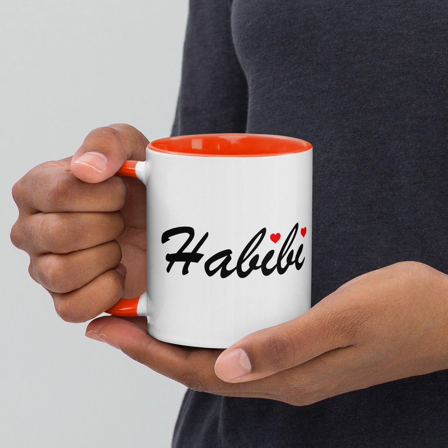 Habibi English and Arabic - Mug with Color Inside