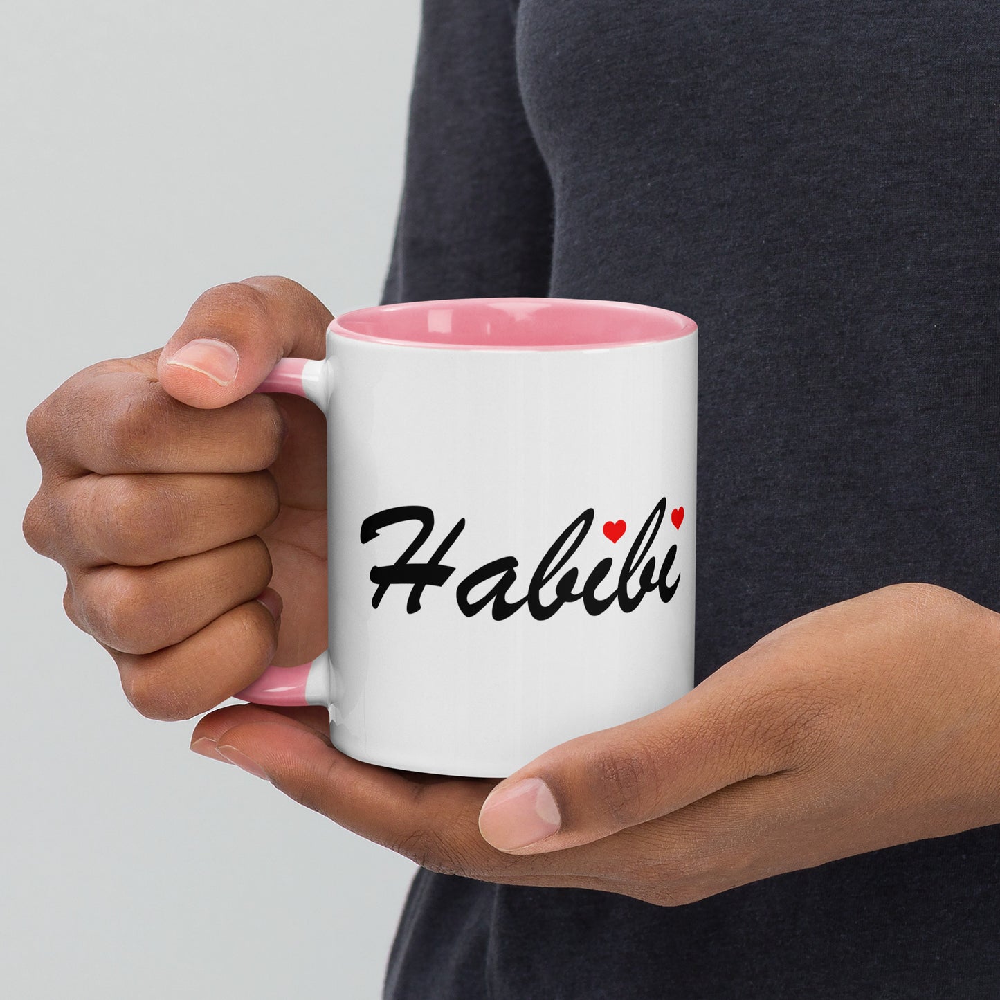 Habibi English and Arabic - Mug with Color Inside