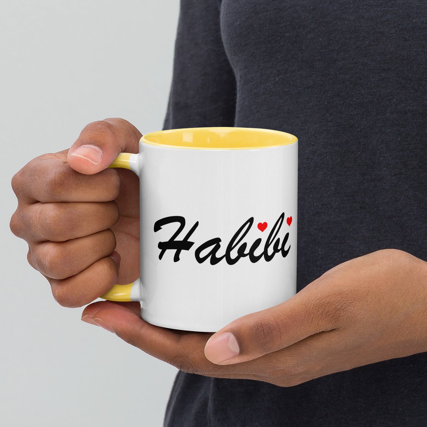 Habibi English and Arabic - Mug with Color Inside
