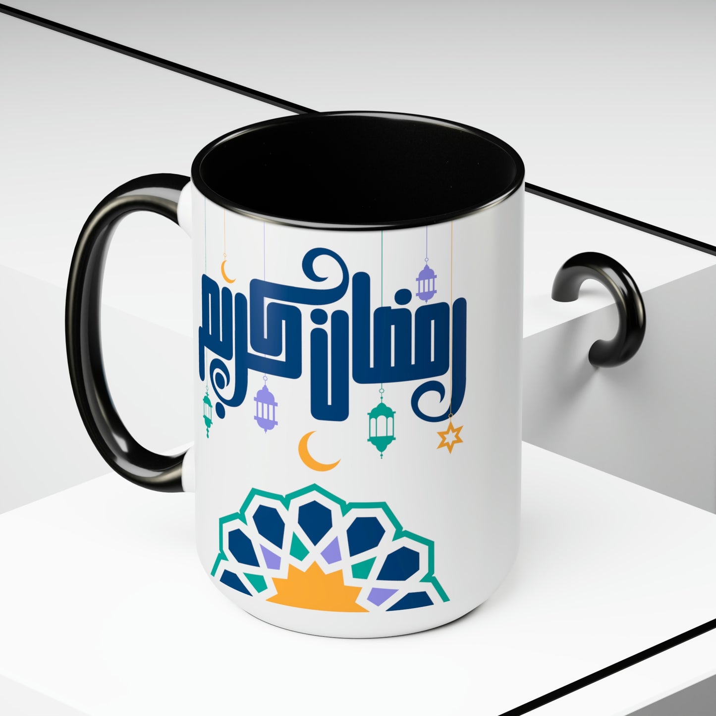 Ramadan Kareem - Two-Tone Coffee Mugs, 15oz